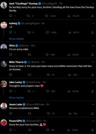 Content creators, CEOs, pro players, and more showed their respect for Michael's father (Image via Twitter)